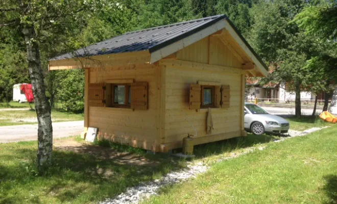 Location Chalet Trappeur Les Contamines-Montjoie, Contamines-Montjoie, Camping Le Pontet